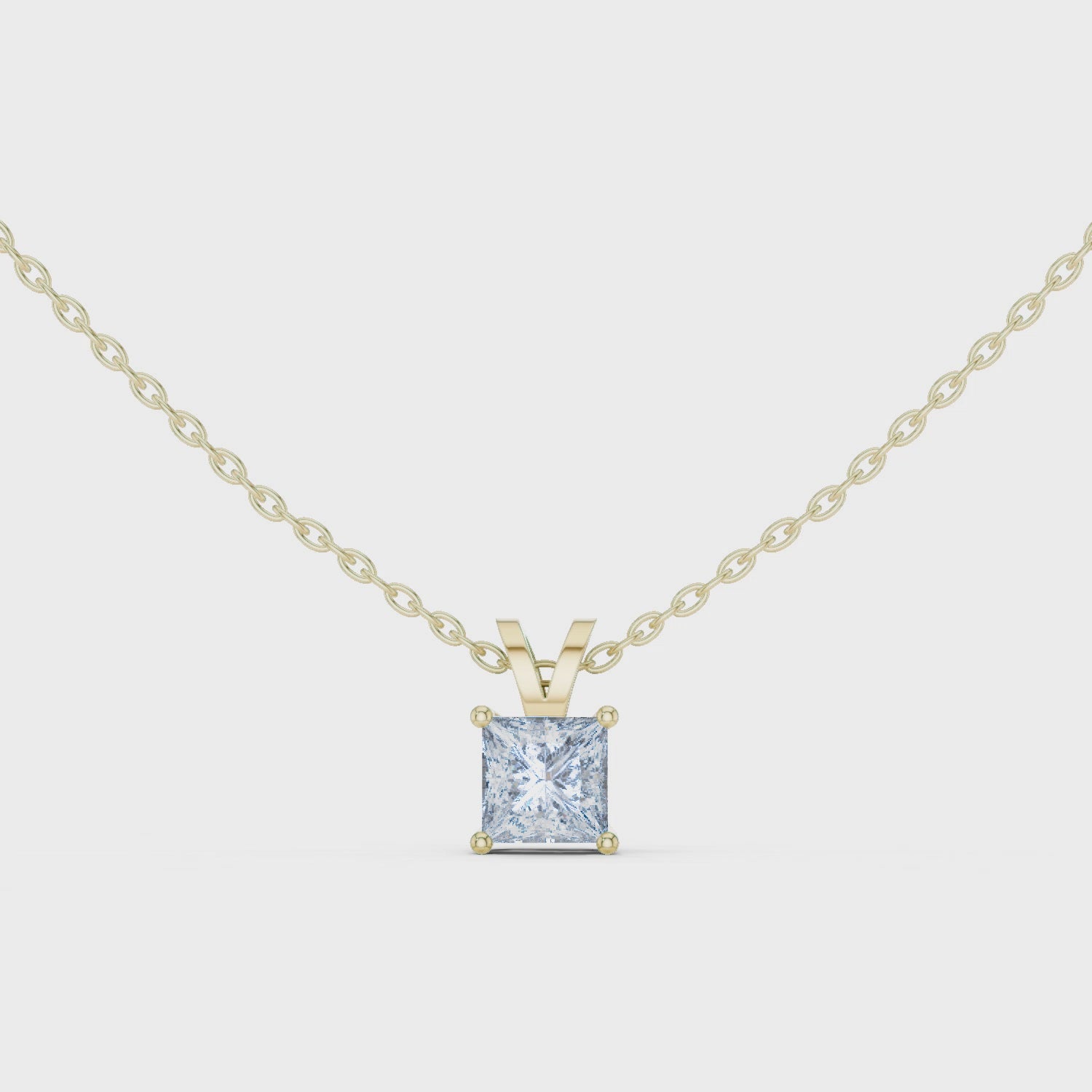 The One Carat Wonder Moissanite Solitaire Pendant