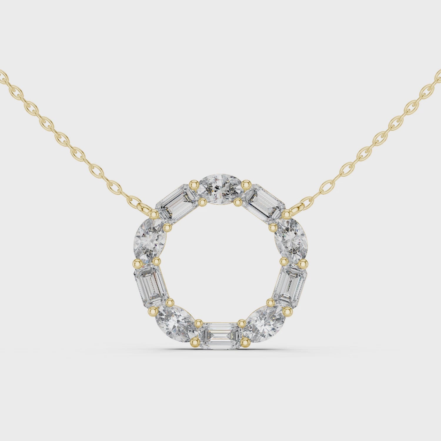 The Royal Cascade Moissanite Grand Drop Pendant