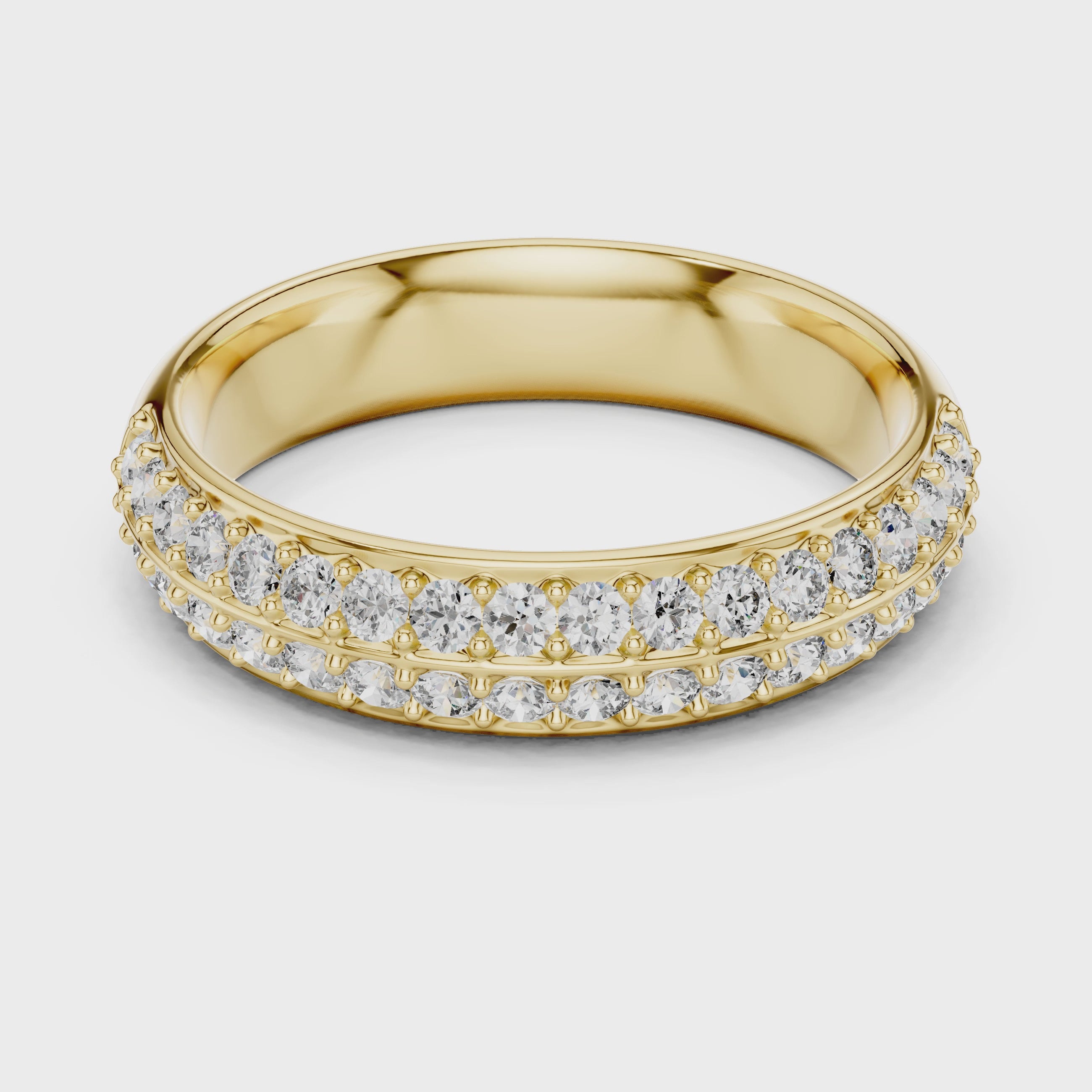 The Double Sparkle Pavé Band | Eternal Stackable Ring
