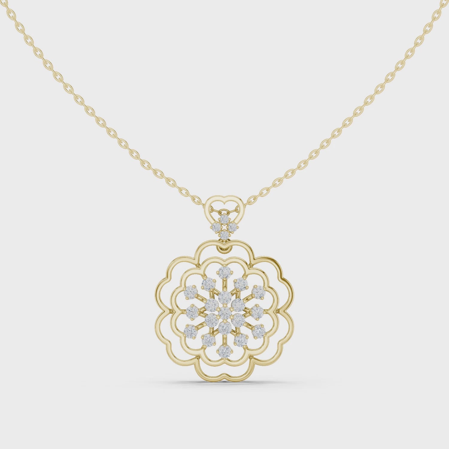 The Grand Magnolia Cluster Pendant