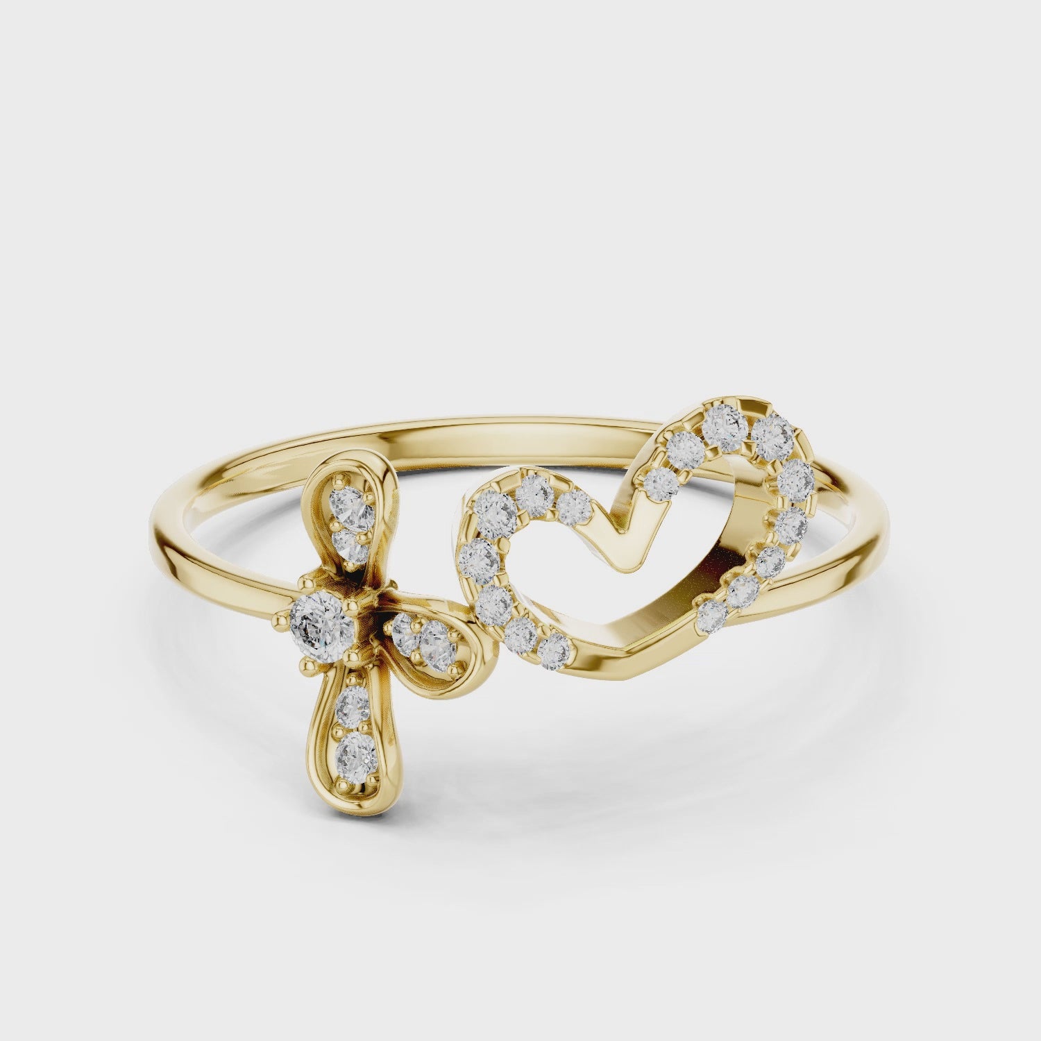 The Love & Butterfly Stackable Ring | Dual Symbolism
